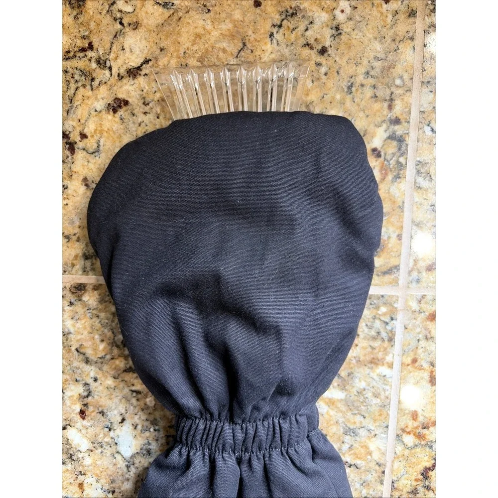 Berkshire Black Insulated Waterproof Plush Ice Scraper Mitt Mitten Glove NEW NWT